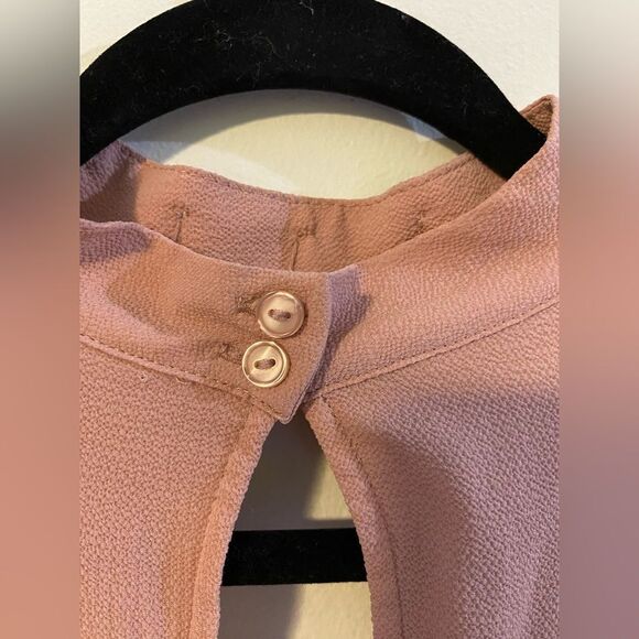 NWT, Light Pink, Studded Choker, Keyhole, Floor Length Dress, Size S - Picture 6 of 8